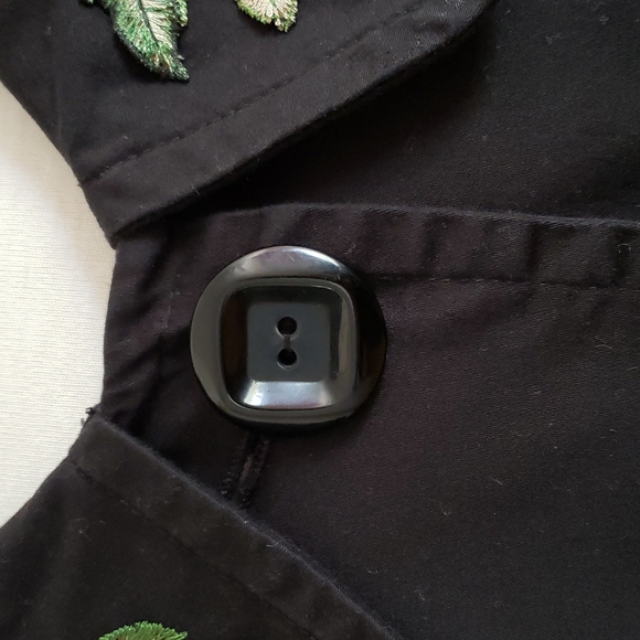 Ambition Retro A-Line Floral Collar Crop Jacket Size Large - Picture 3 of 14